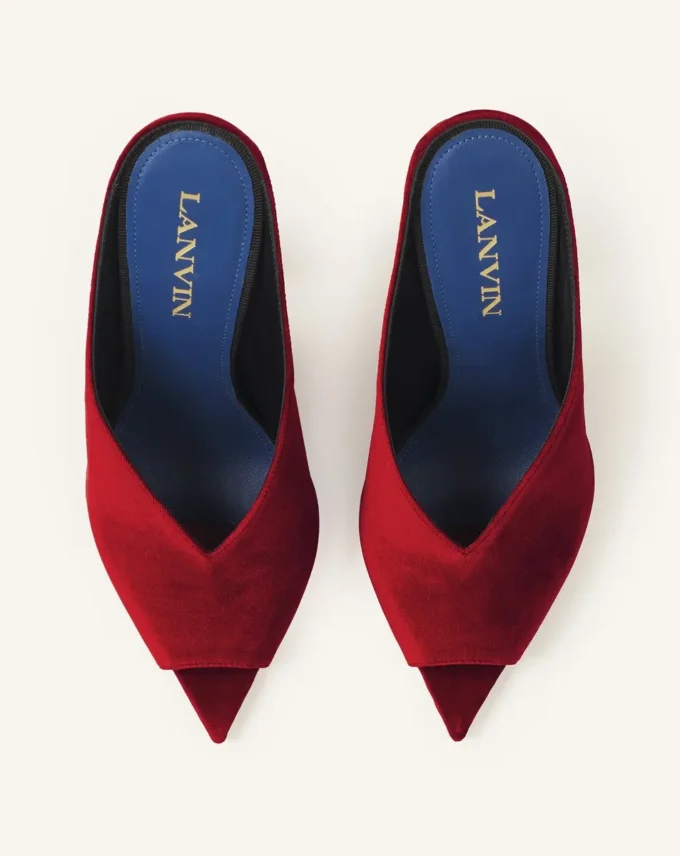 Mules Midnight Step en terciopelo Mules Midnight Step en terciopelo