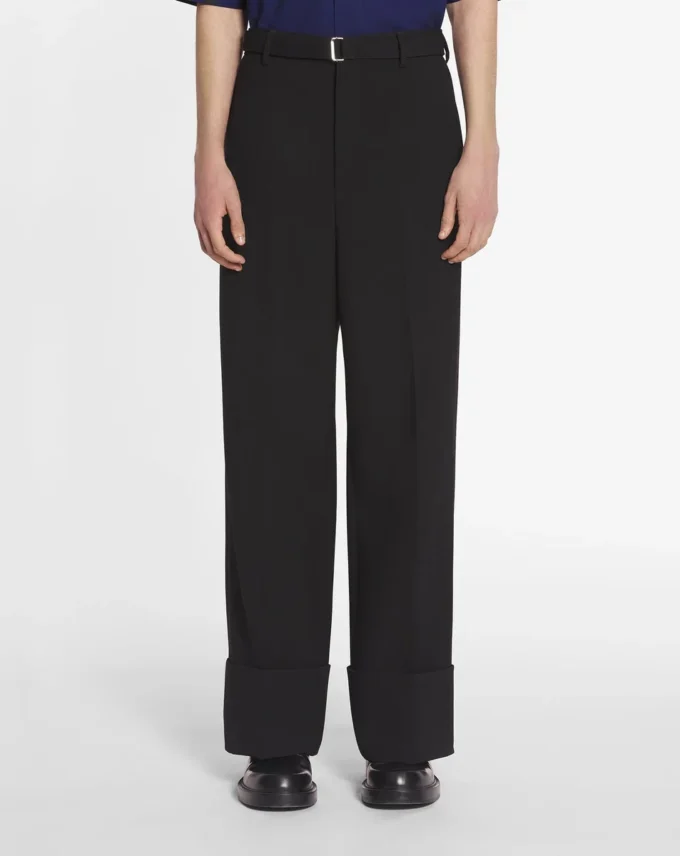 Pantalones anchos con vueltas Pantalones anchos con vueltas