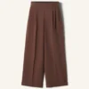 Pantalones anchos de franela Pantalones anchos de franela