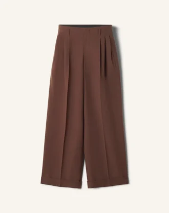 Pantalones anchos de franela