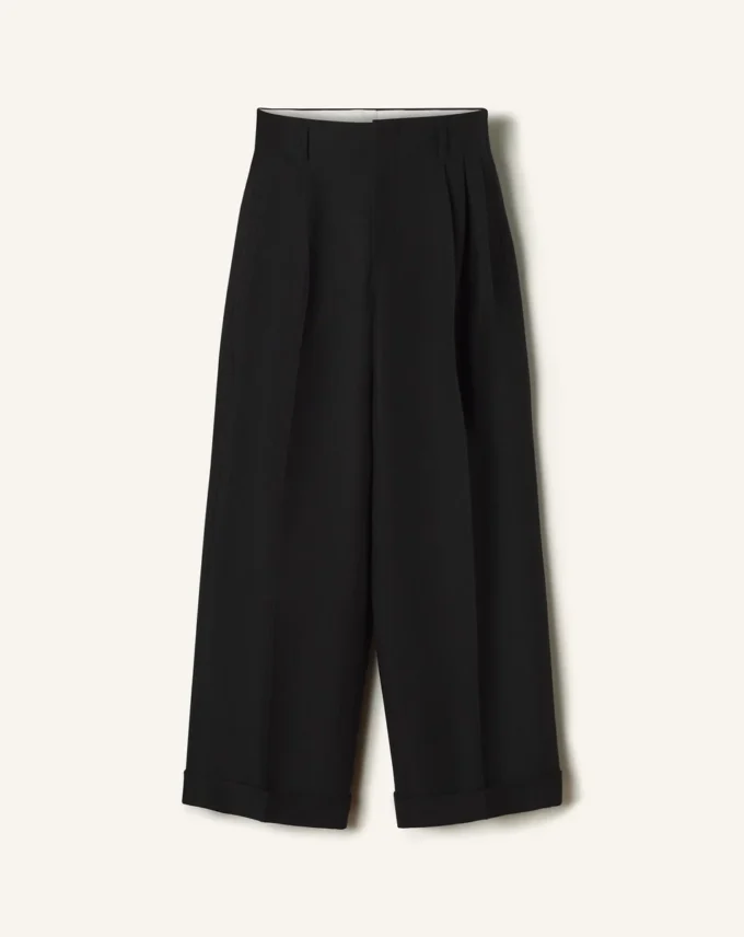 Pantalones anchos de franela Pantalones anchos de franela