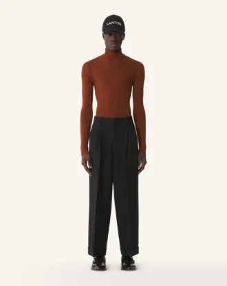 Pantalones anchos de franela