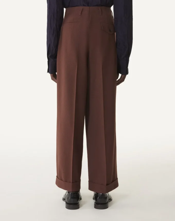 Pantalones anchos de franela Pantalones anchos de franela