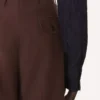 Pantalones anchos de franela Pantalones anchos de franela