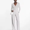 Pantalones de algodón con pinzas