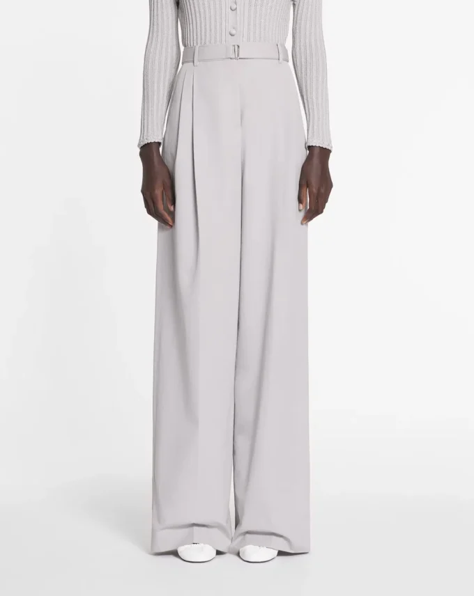 Pantalones de algodón con pinzas
