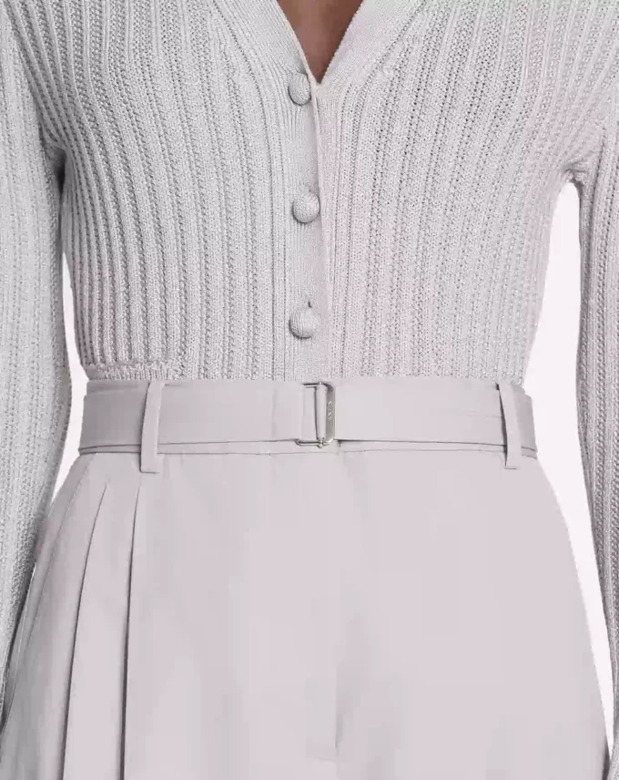Pantalones de algodón con pinzas