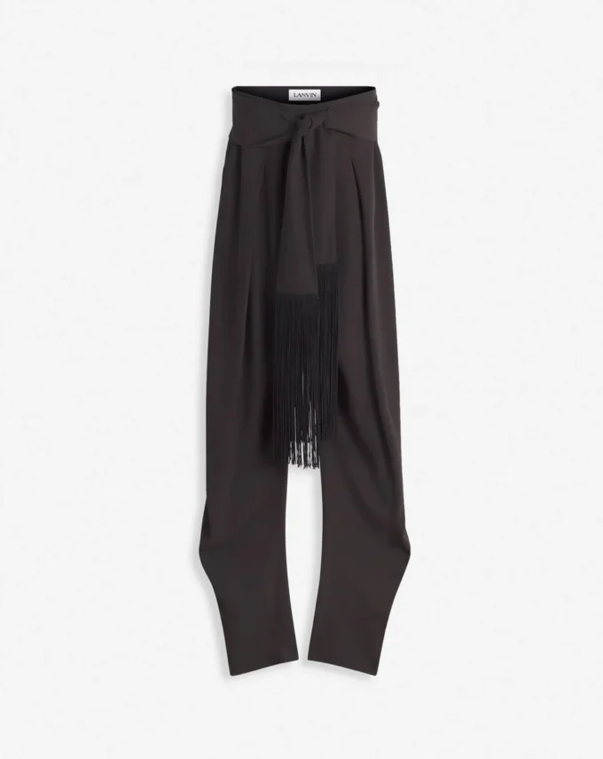 Pantalones de lana y viscosa Pantalones de lana y viscosa