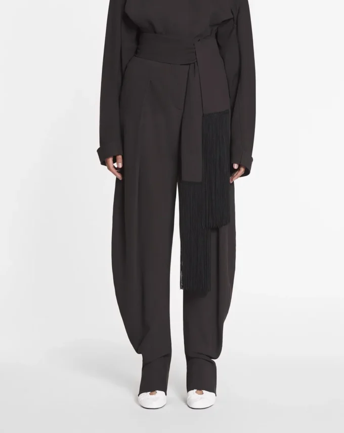 Pantalones de lana y viscosa Pantalones de lana y viscosa