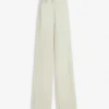 Pantalones entallados de mezcla de lana Pantalones entallados de mezcla de lana