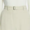 Pantalones entallados de mezcla de lana Pantalones entallados de mezcla de lana