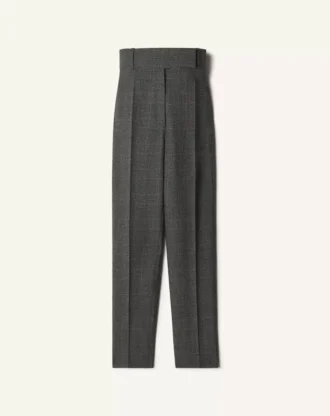 Pantalones pitillo de lana Príncipe de Gales