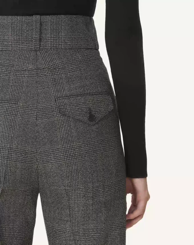 Pantalones pitillo de lana Príncipe de Gales Pantalones pitillo de lana Príncipe de Gales
