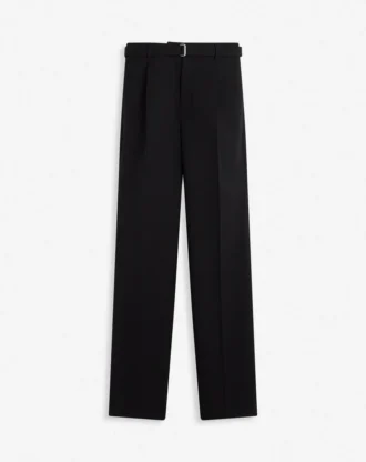 Pantalones rectos de lana