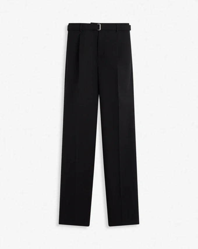 Pantalones rectos de lana Pantalones rectos de lana