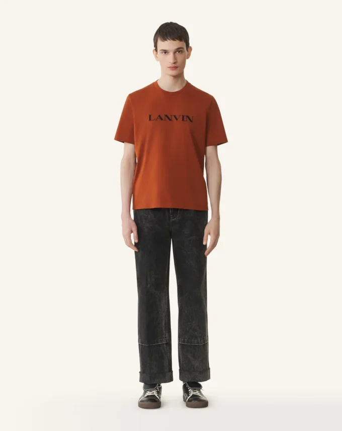 Pantalones vaqueros lavados de corte holgado Pantalones vaqueros lavados de corte holgado