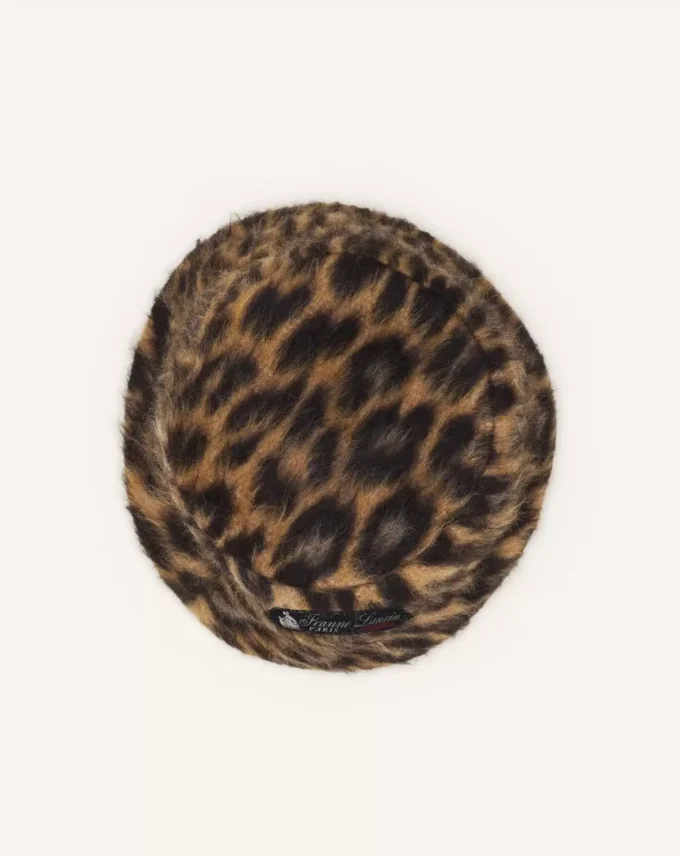 Sombrero tipo pescador reversible con estampado de leopardo Sombrero tipo pescador reversible con estampado de leopardo