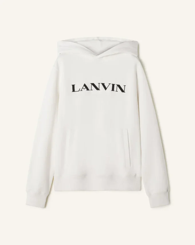 Sudadera con capucha de algodón bordada Lanvin Sudadera con capucha de algodón bordada Lanvin