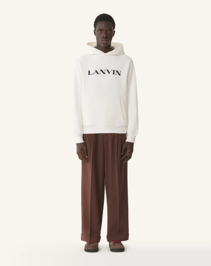Sudadera con capucha de algodón bordada Lanvin Sudadera con capucha de algodón bordada Lanvin