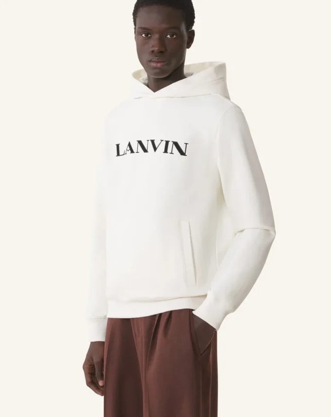 Sudadera con capucha de algodón bordada Lanvin Sudadera con capucha de algodón bordada Lanvin