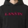 Sudadera con capucha de algodón bordada Lanvin Sudadera con capucha de algodón bordada Lanvin