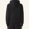 Sudadera con capucha de algodón y piel de oveja Lanvin
