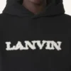 Sudadera con capucha de algodón y piel de oveja Lanvin