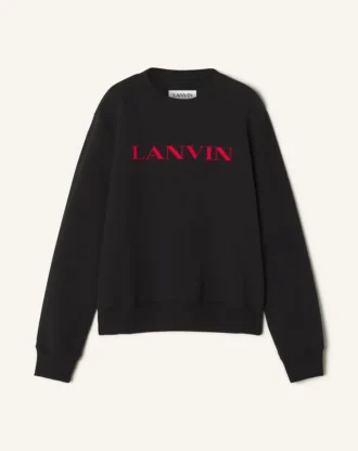 Sudadera de algodón bordada Lanvin Sudadera de algodón bordada Lanvin