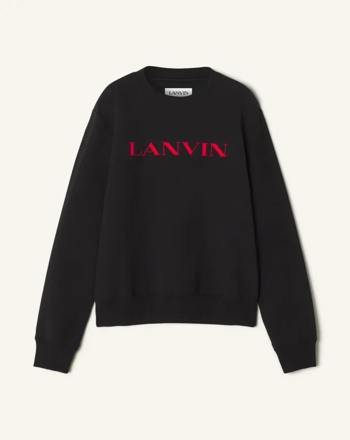Sudadera de algodón bordada Lanvin Sudadera de algodón bordada Lanvin