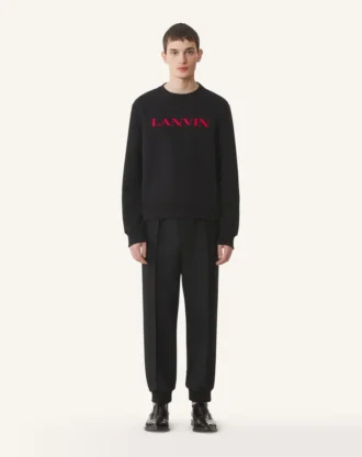 Sudadera de algodón bordada Lanvin Sudadera de algodón bordada Lanvin