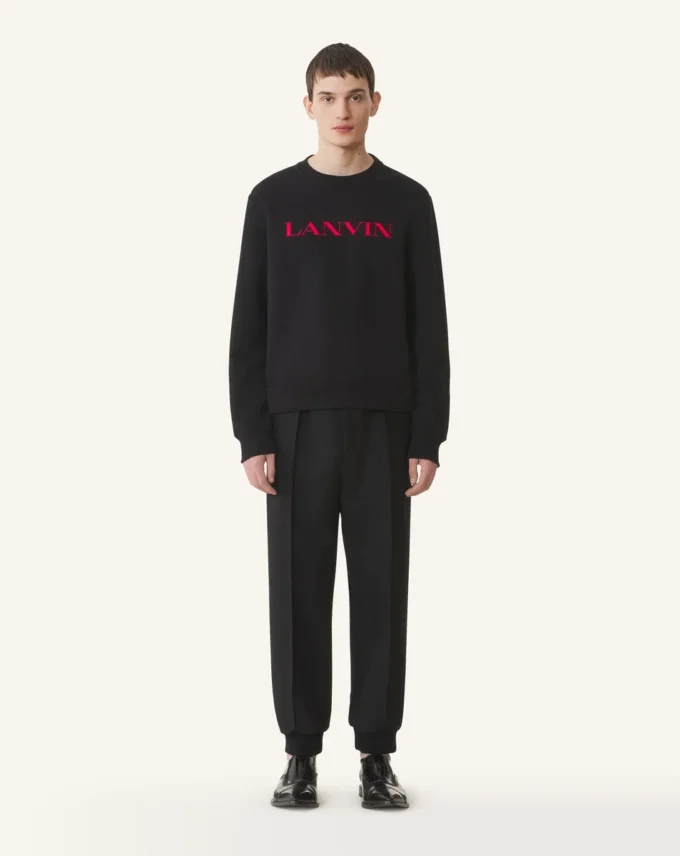 Sudadera de algodón bordada Lanvin Sudadera de algodón bordada Lanvin