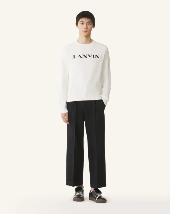 Sudadera de algodón bordada Lanvin Sudadera de algodón bordada Lanvin