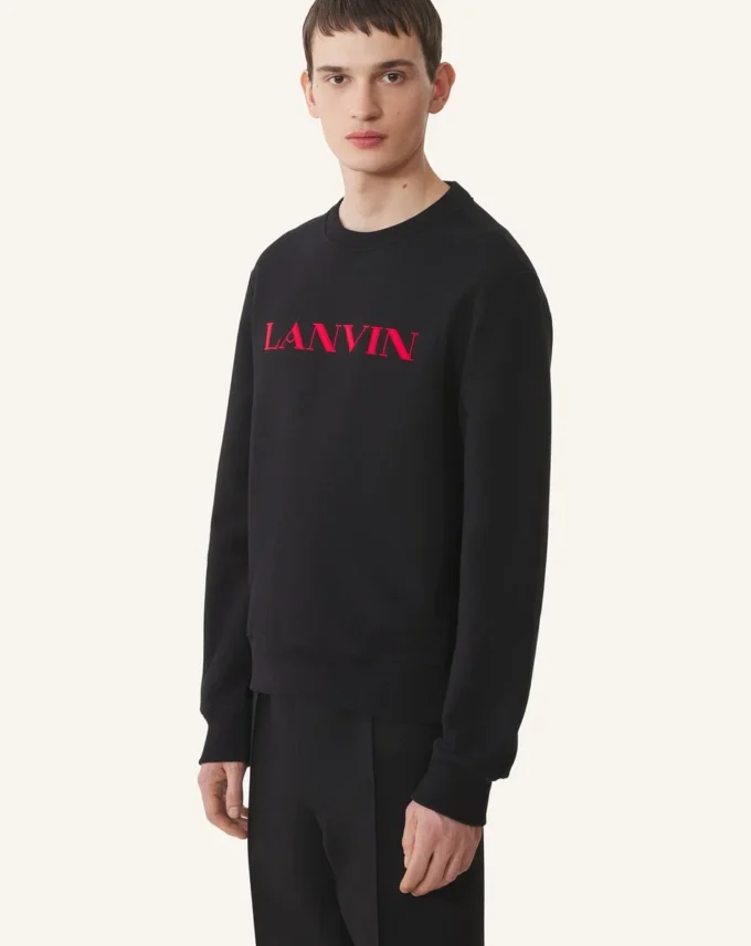 Sudadera de algodón bordada Lanvin Sudadera de algodón bordada Lanvin
