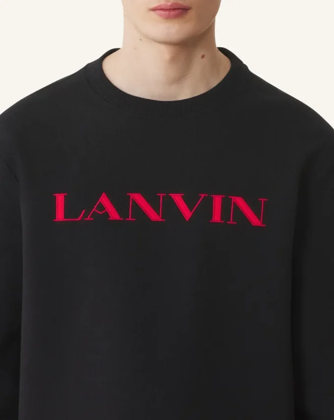 Sudadera de algodón bordada Lanvin Sudadera de algodón bordada Lanvin