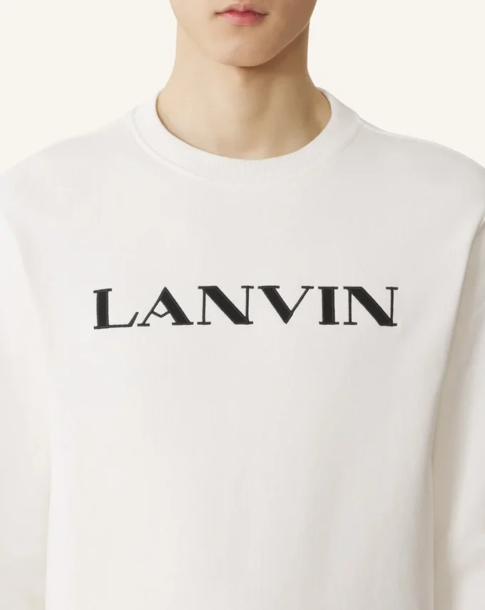 Sudadera de algodón bordada Lanvin Sudadera de algodón bordada Lanvin