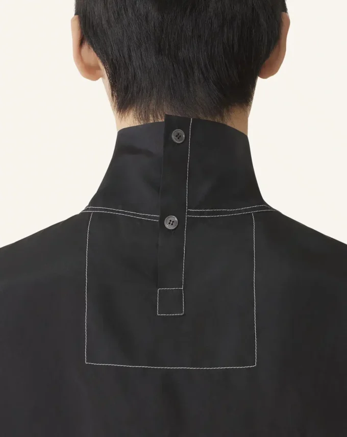 Top de cuello alto de seda Top de cuello alto de seda