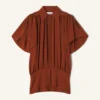 Top de georgette de seda Top de georgette de seda