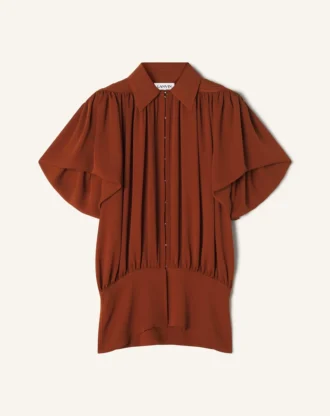 Top de georgette de seda