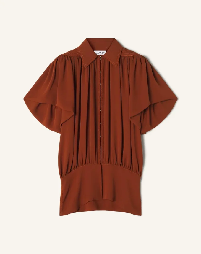 Top de georgette de seda Top de georgette de seda