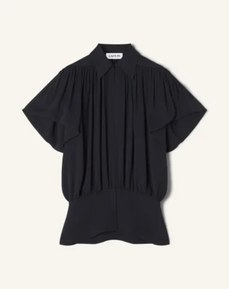 Top de georgette de seda