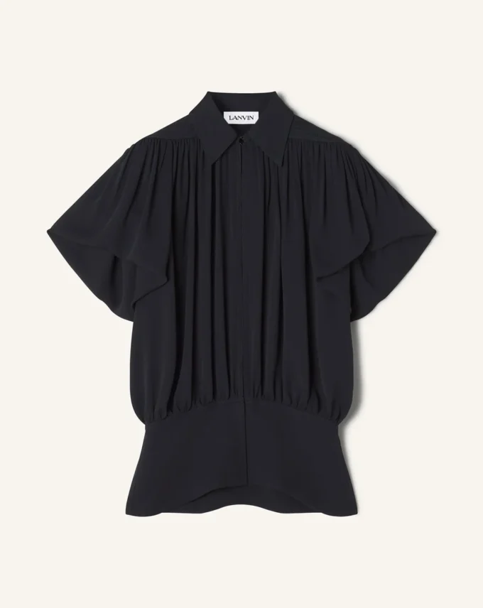 Top de georgette de seda Top de georgette de seda