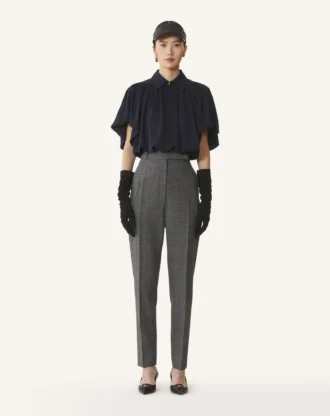 Top de georgette de seda