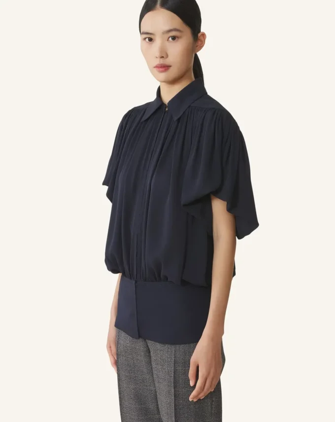 Top de georgette de seda Top de georgette de seda