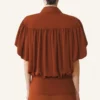 Top de georgette de seda Top de georgette de seda