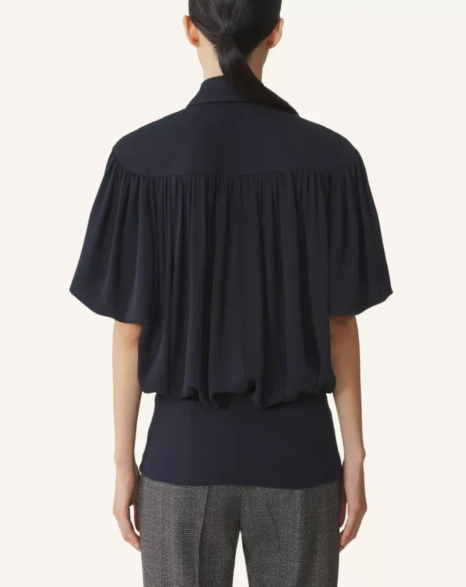 Top de georgette de seda Top de georgette de seda