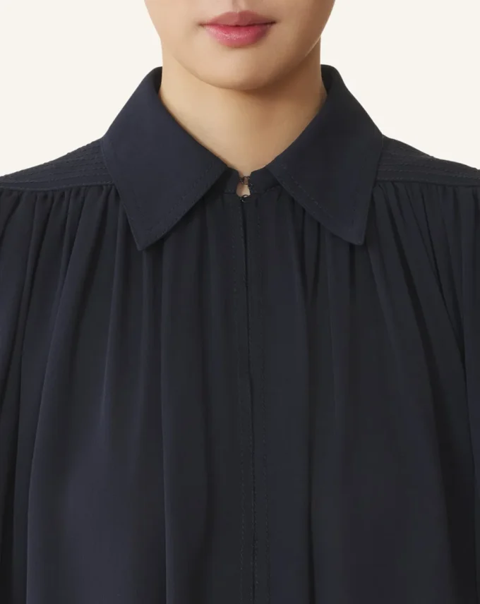 Top de georgette de seda Top de georgette de seda