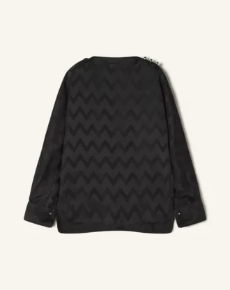Top fluido en viscosa jacquard