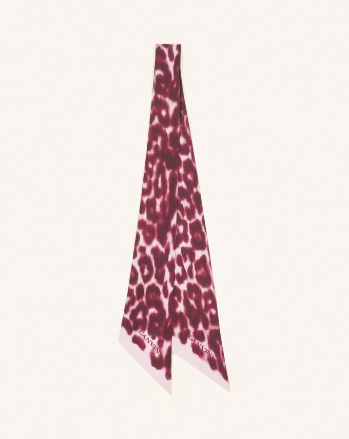 Twilly de seda con estampado de leopardo Twilly de seda con estampado de leopardo
