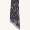 Twilly de seda con estampado de leopardo