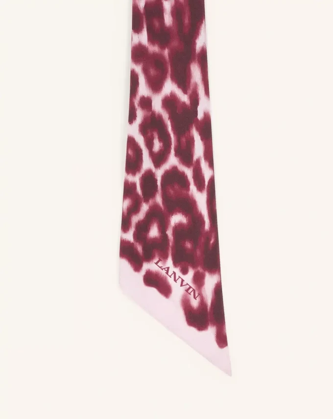 Twilly de seda con estampado de leopardo Twilly de seda con estampado de leopardo